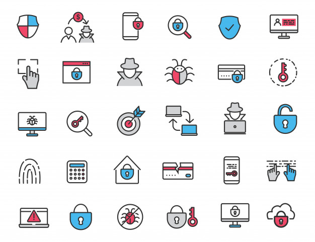 线性犯罪安全黑客图标