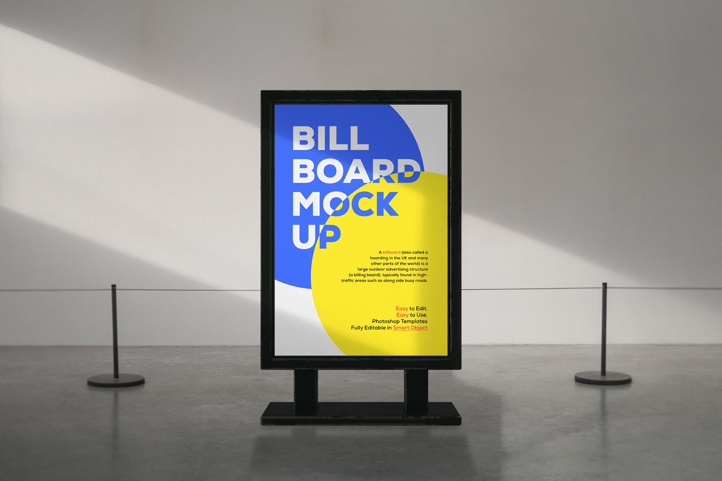 现代城市广告牌设计样机模板 Billboard Mockup