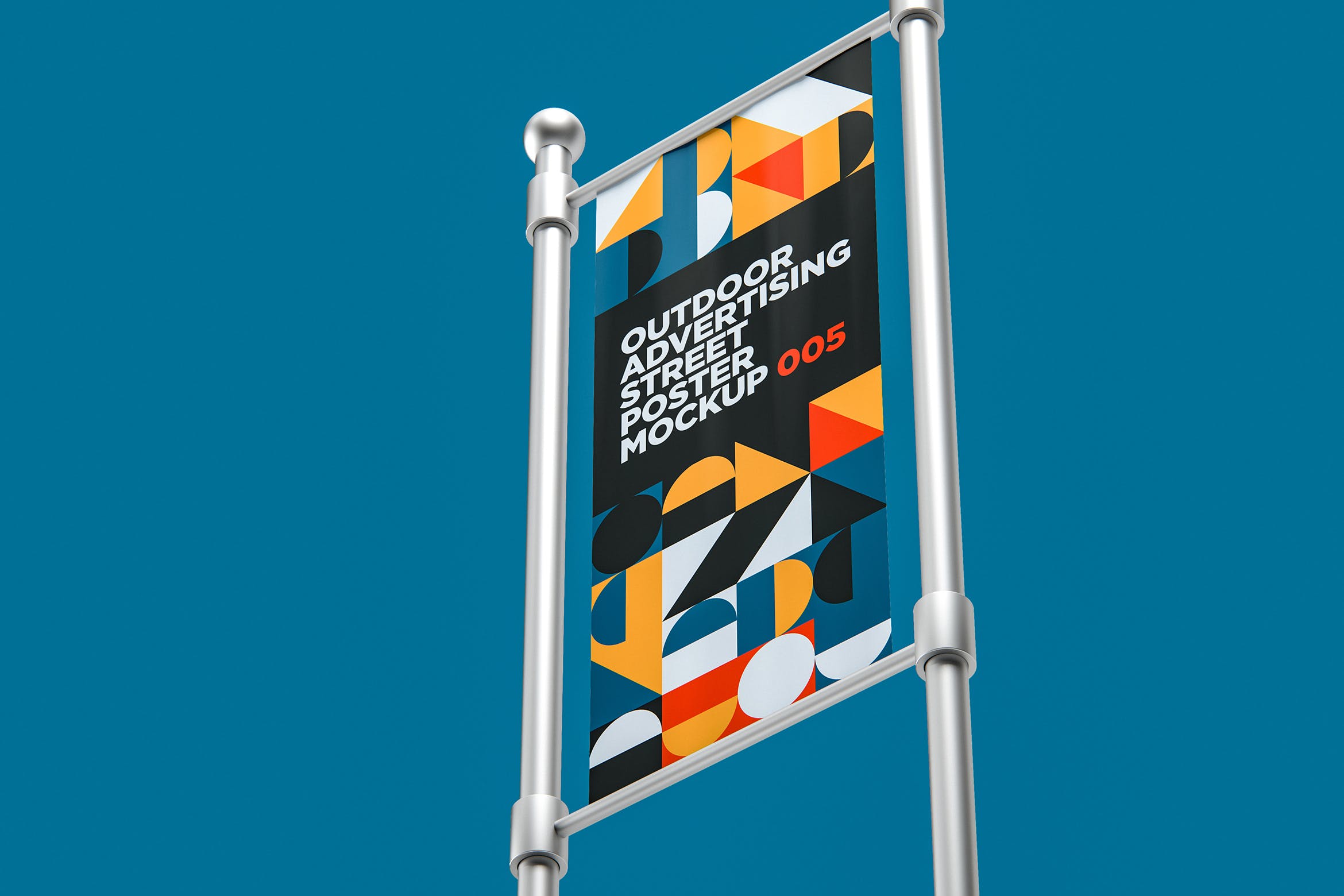 户外广告海报样机005 Outdoor Advertising Street Poster Mockup 005