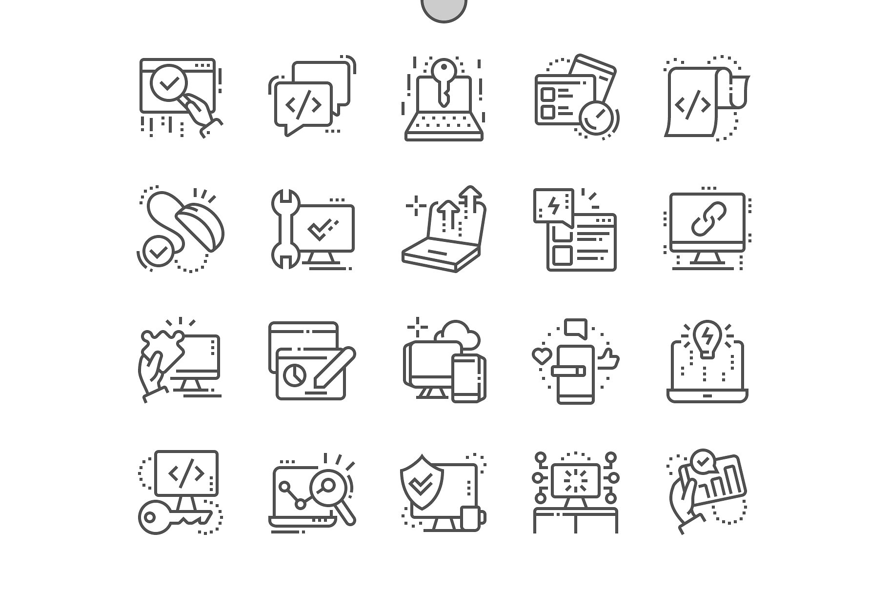 Web优化图标素材 Web optimization Line Icons