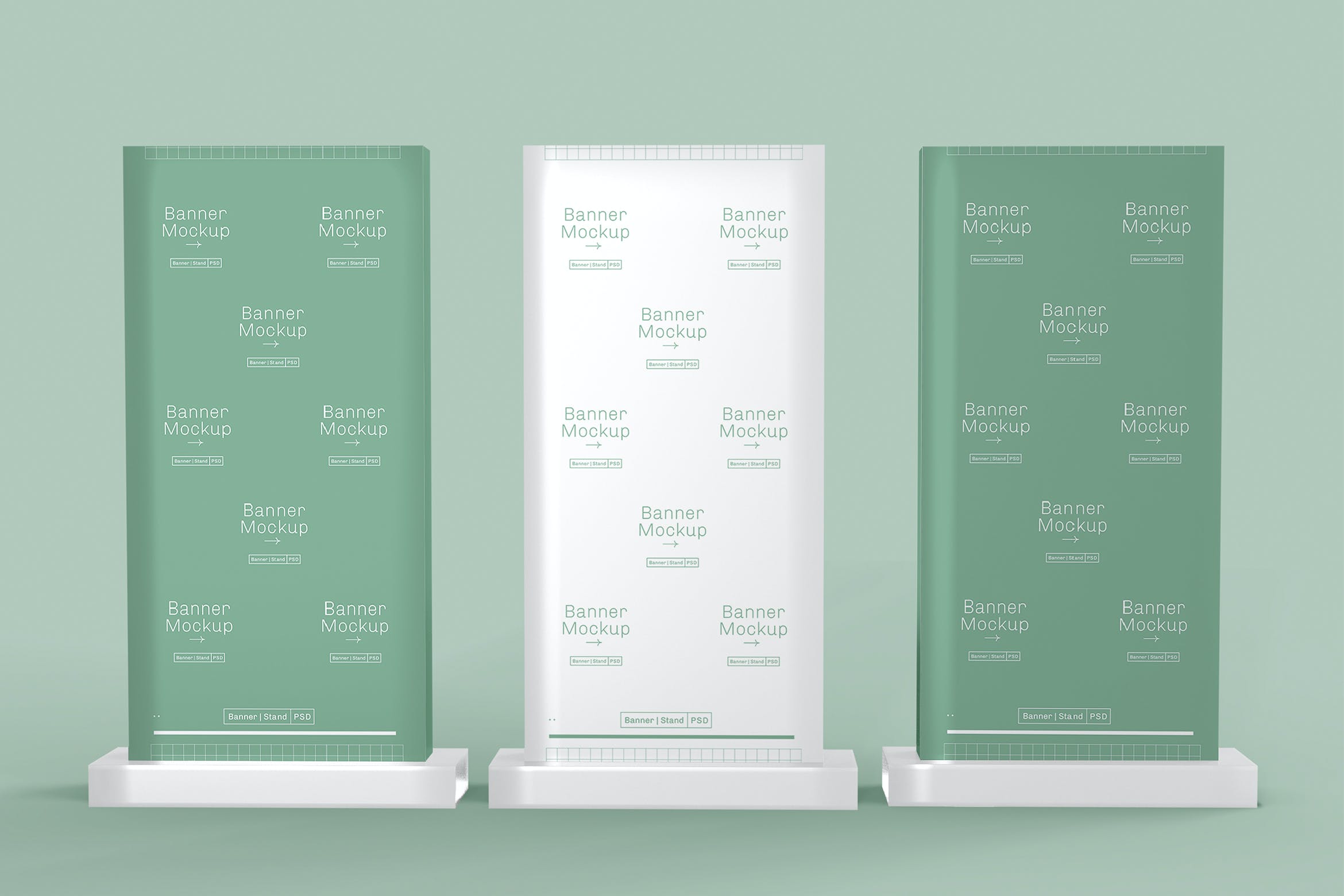 Banner横幅广告展示样机设计模板 Banner Exhibition Mockup