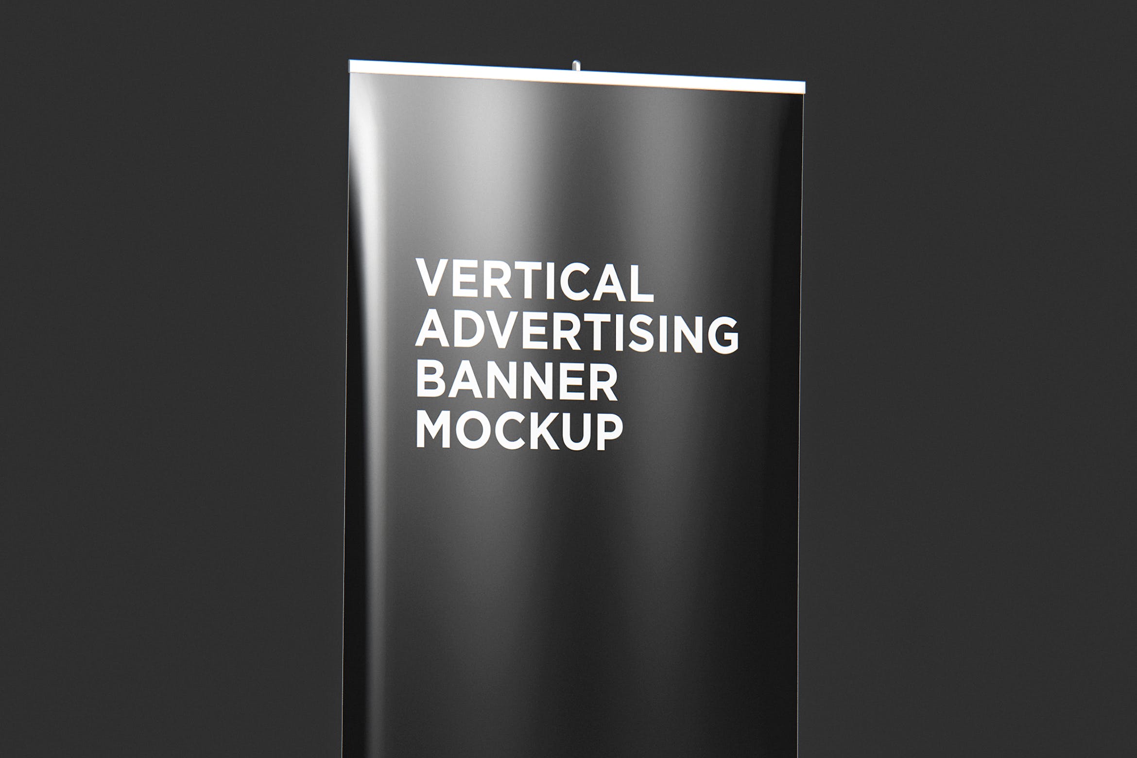 卷式易拉宝广告Banner设计样机v1 Roll Up Vertical Advertising Banner Mockup 001
