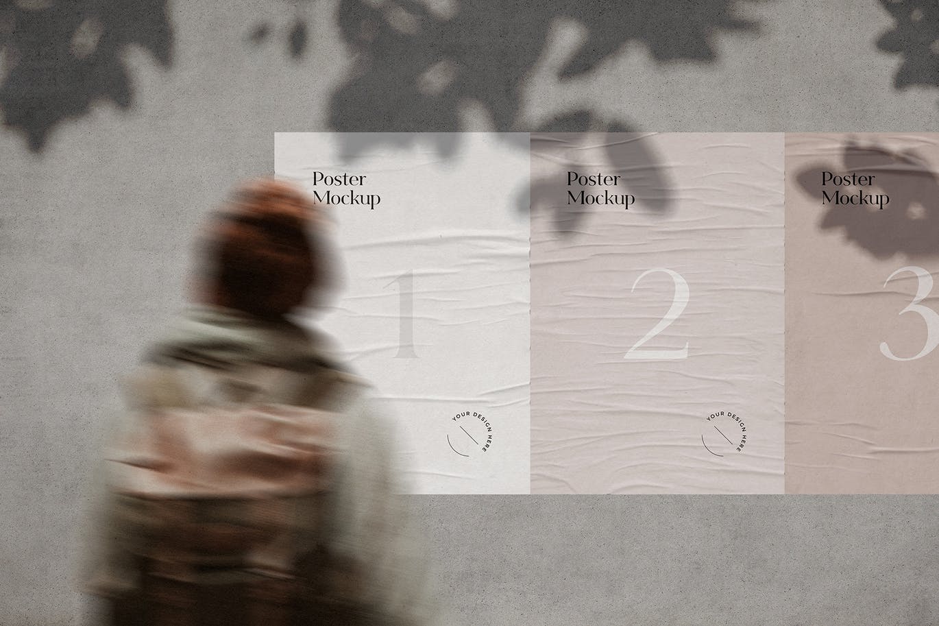 街头场景张贴海报展示样机 Street Posters Mockup