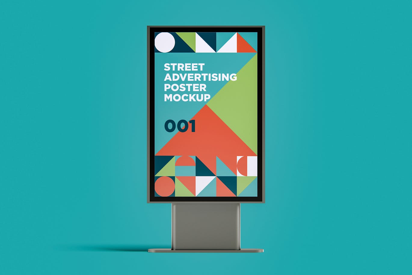 大型室外街道广告海报样机模板V.1 Street Advertising Poster Mockup 001