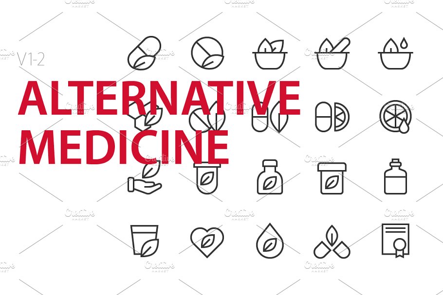 替代医学图标素材 40   Alternative medicine UI icons