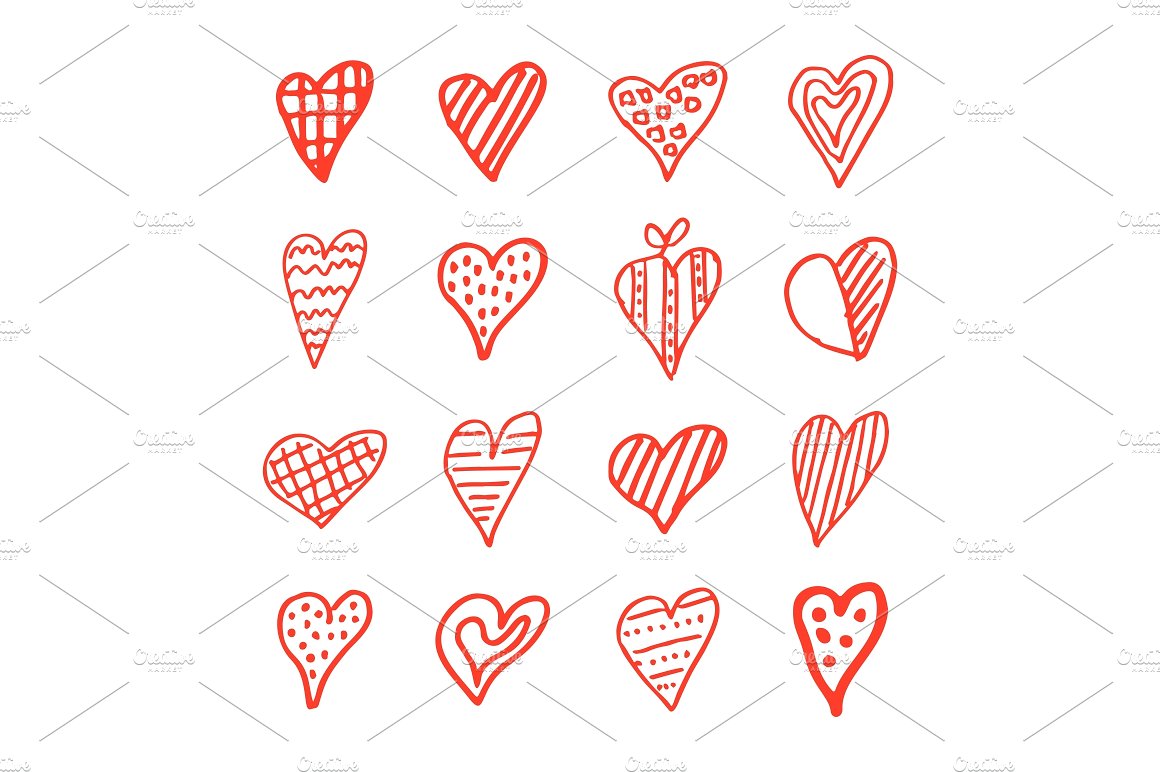 爱心图标素材 Collection heart8