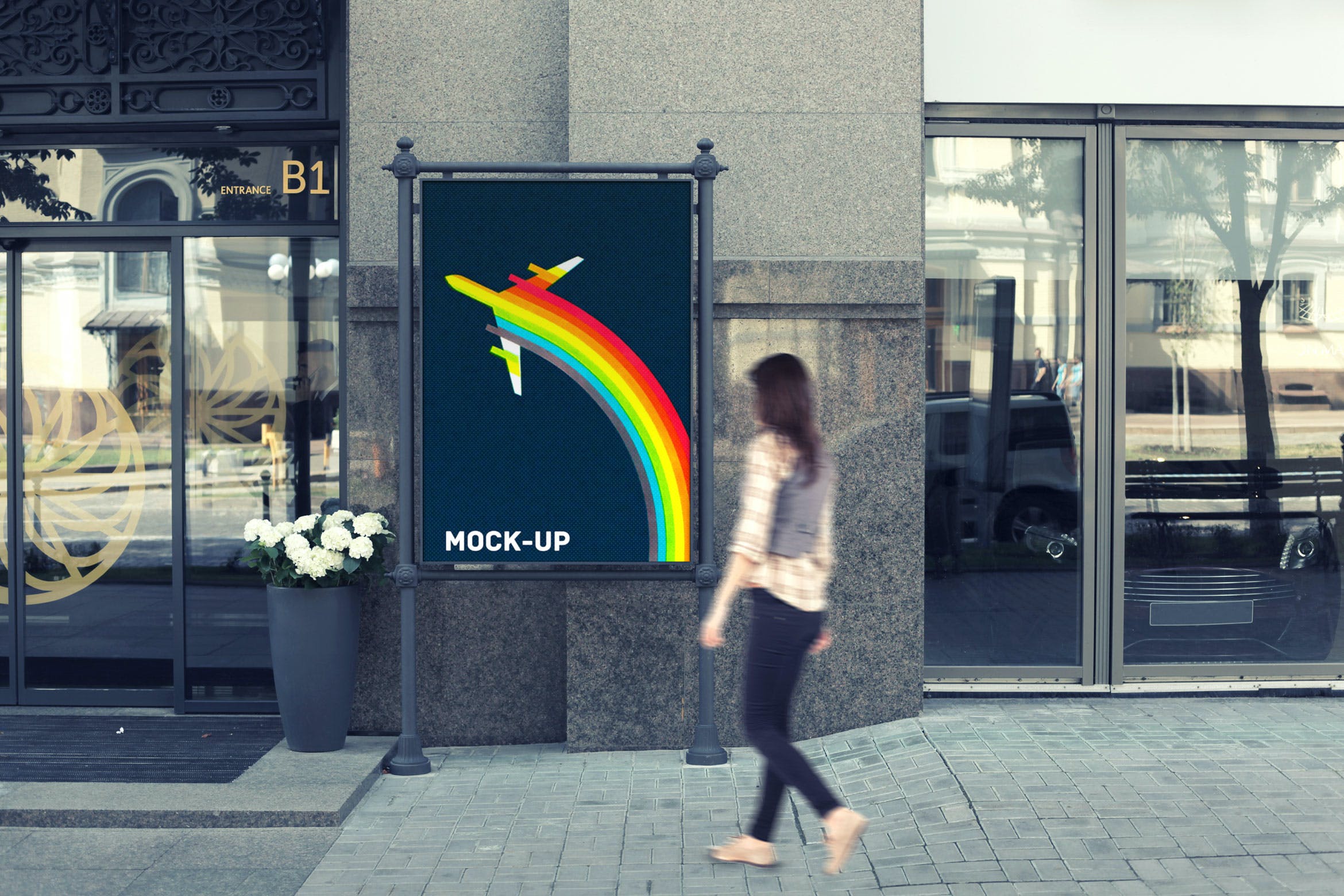 创意传单海报设计图户外展示效果图样机 Flyer and Poster Mock-ups