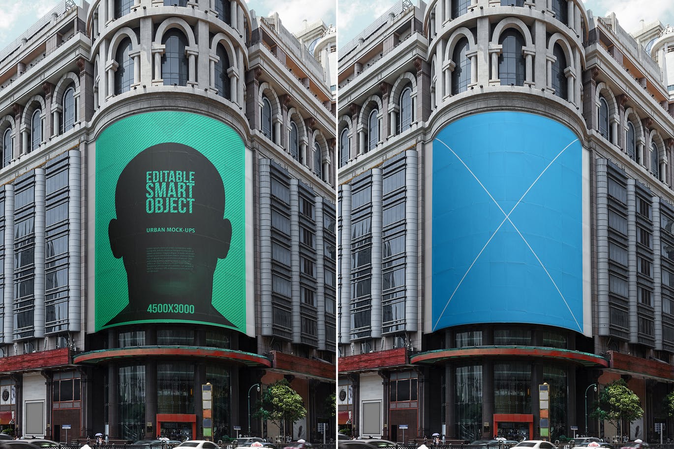 巨幅城市海报/广告牌设计效果图预览样机模板#3 Urban Poster / Billboard Mock-up – Huge Edition #3
