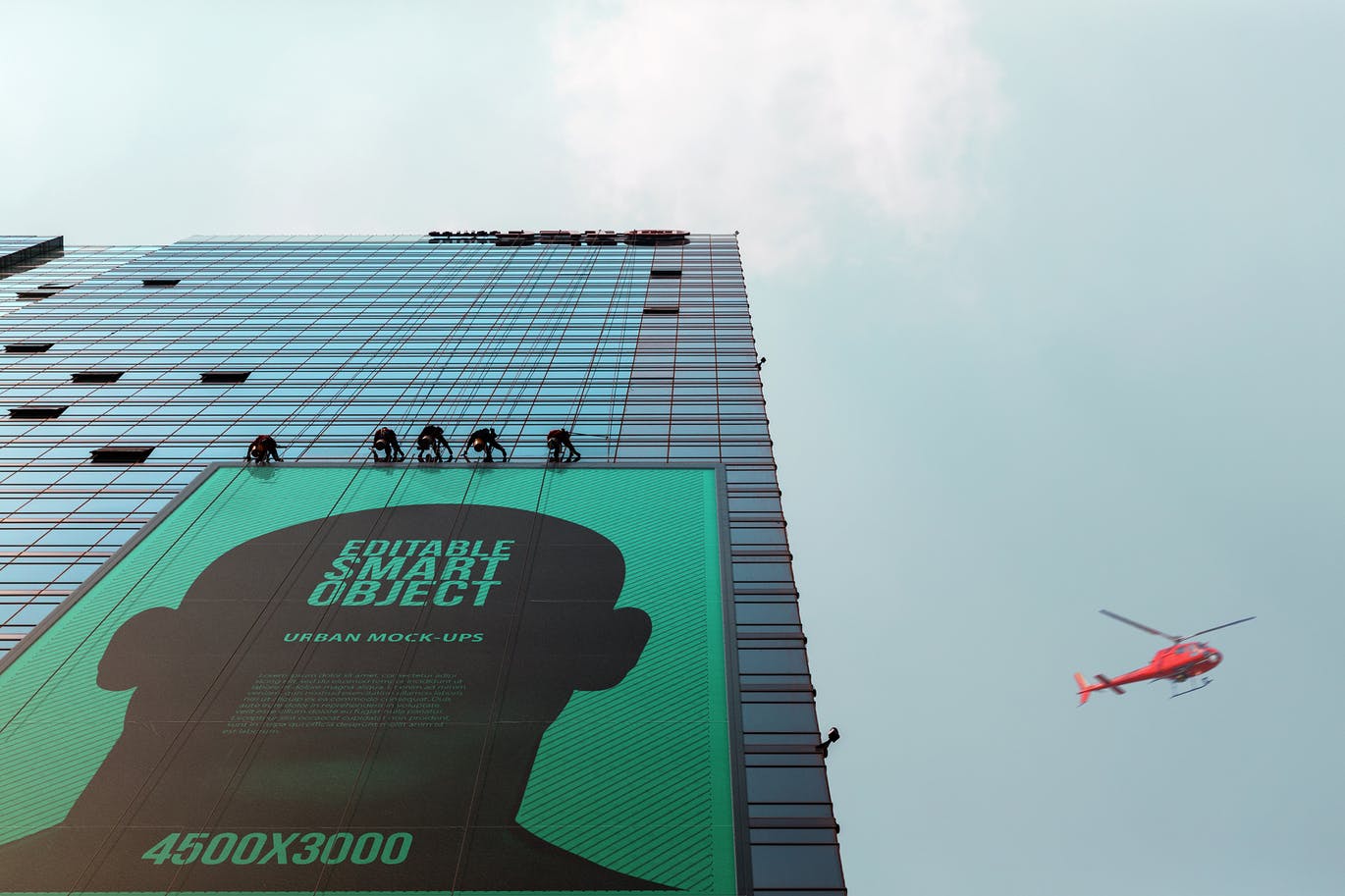 巨幅城市海报/广告牌设计效果图预览样机模板#2 Urban Poster / Billboard Mock-up – Huge Edition #2