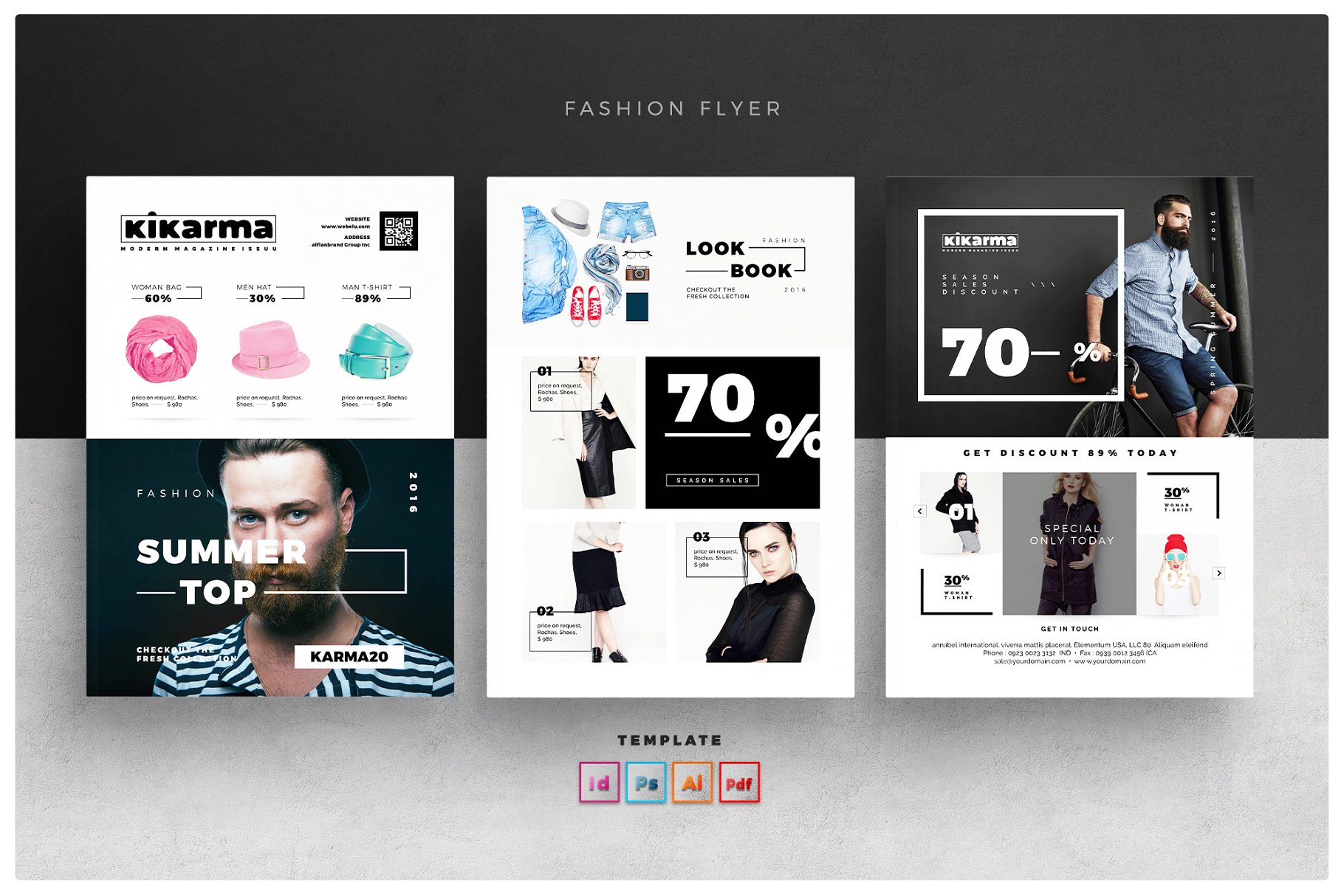 时尚海报制作模板 Fashion Flyer