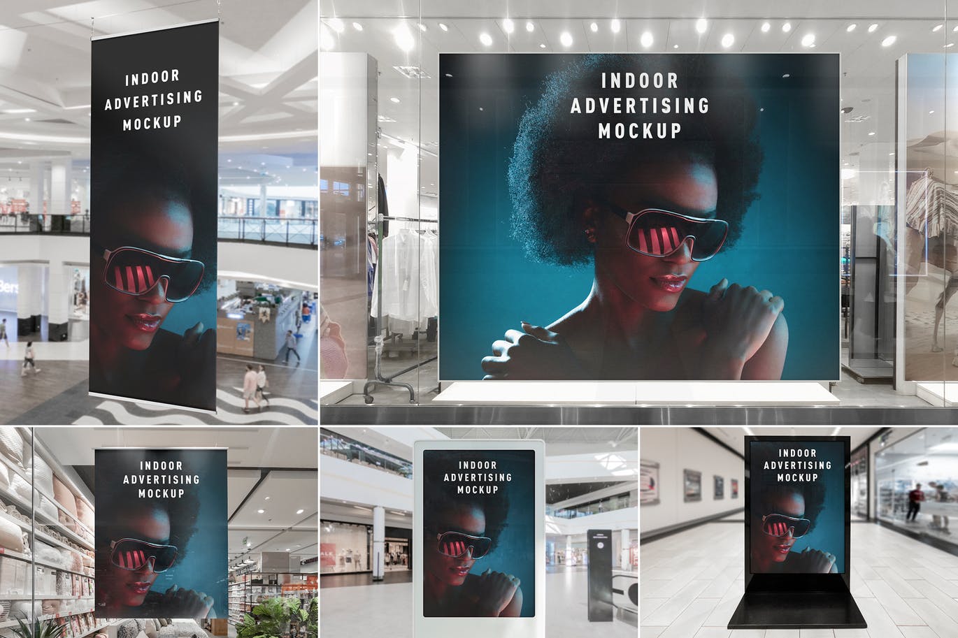 室内广告设计效果图预览样机模板v2 Indoor Advertising Mockups Vol. 2