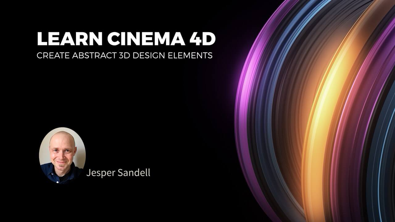 C4D 创建抽象3D元素教程