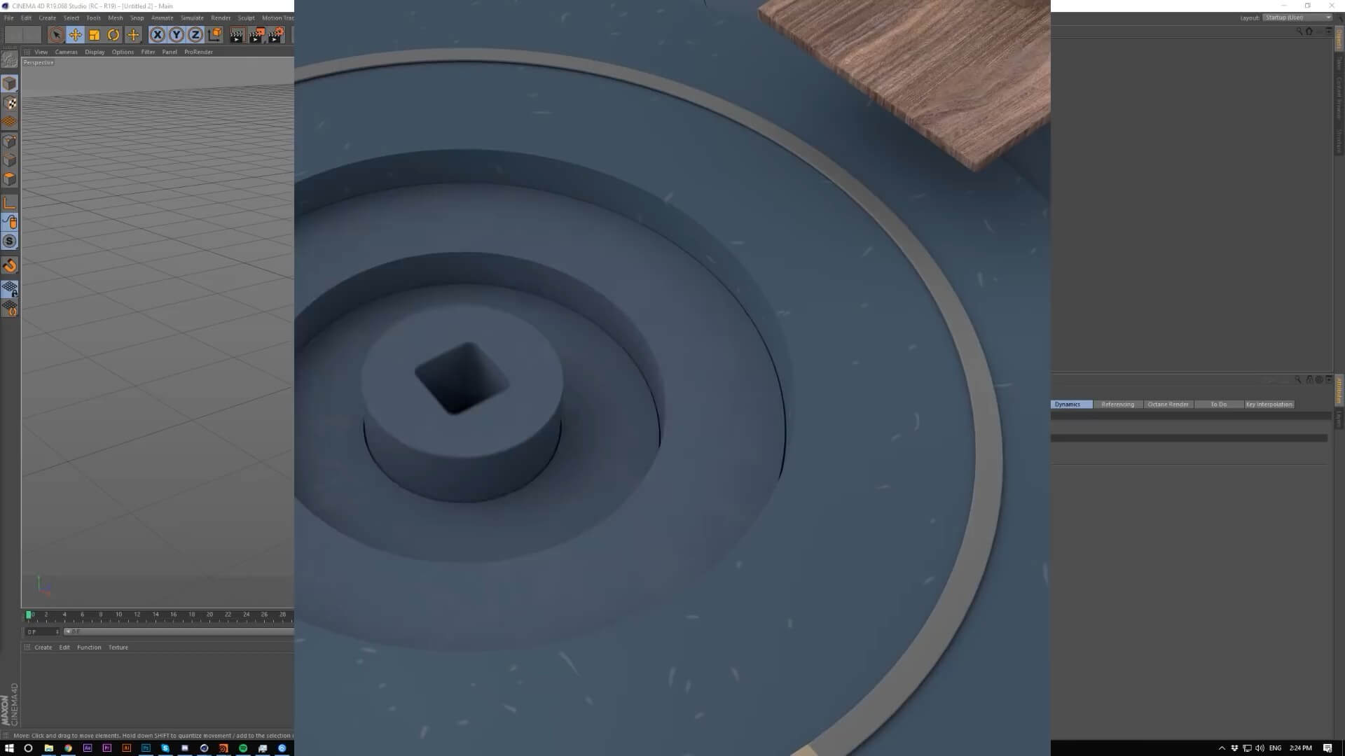 C4D 弹跳方块动画教程