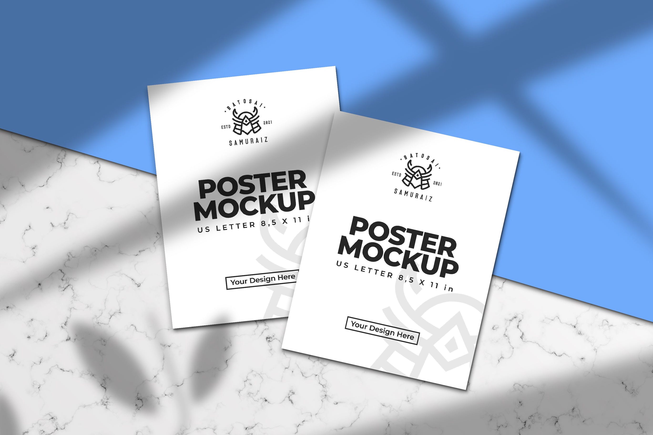 海报传单印刷纸张展示效果图样机v2 poster design mockup