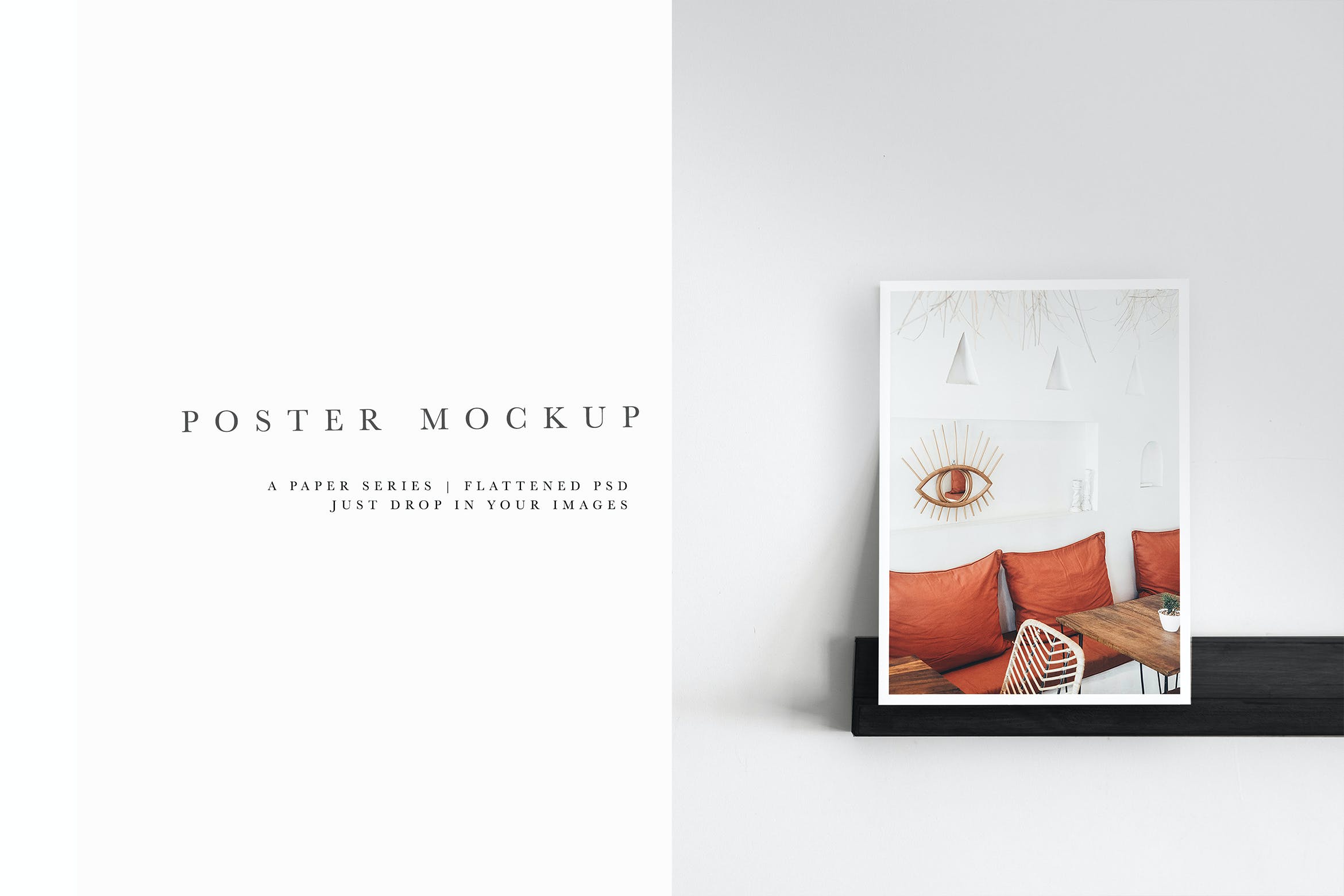 艺术作品海报展示样机模板#67 Poster Mockup #67