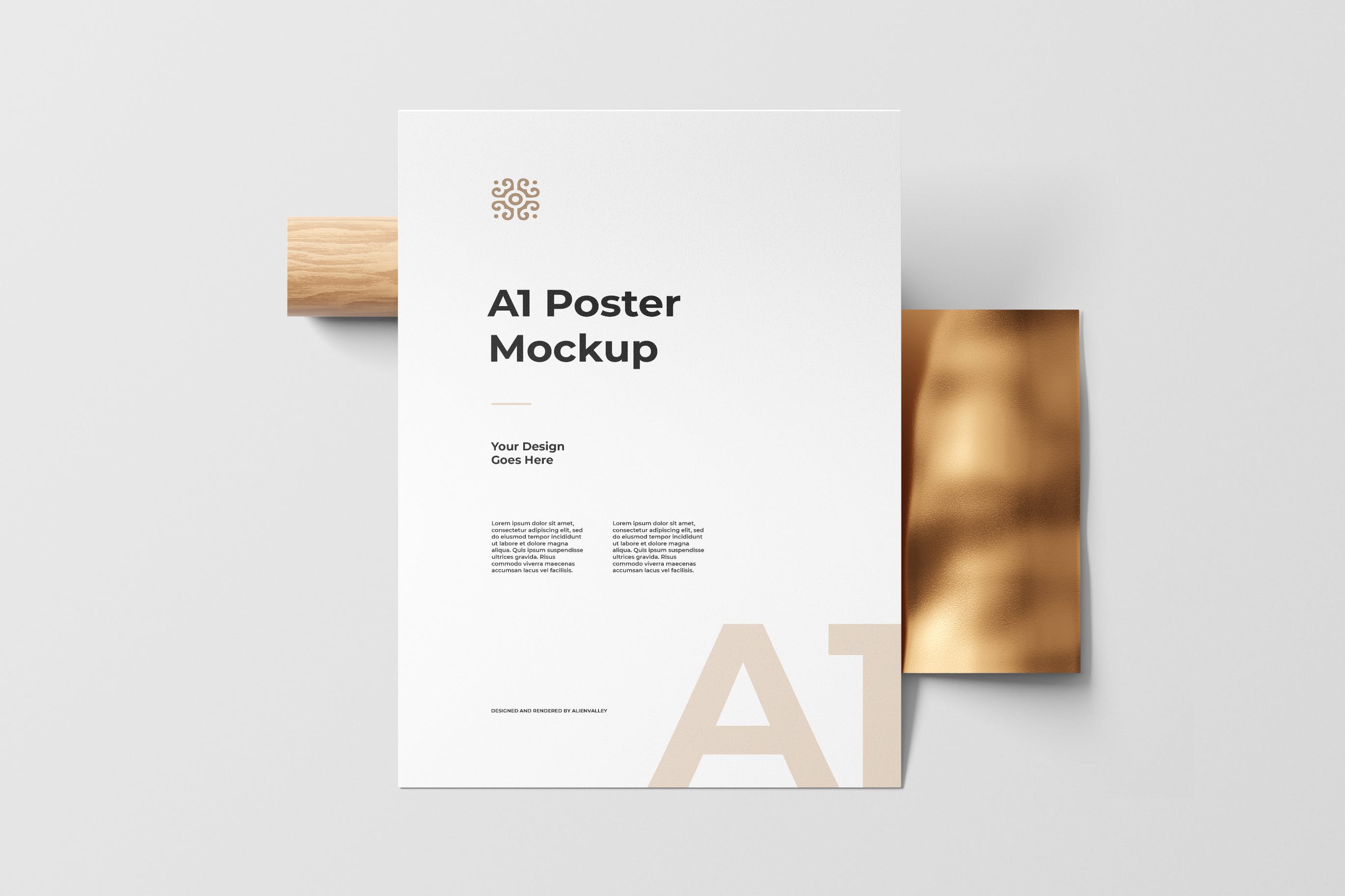 A1尺寸宣传单海报设计样机 A1 Poster Mockup
