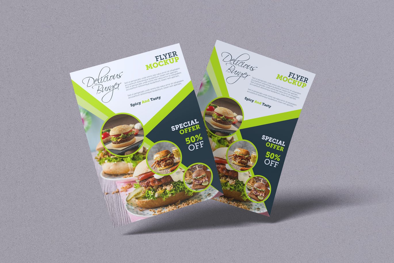 纸张宣传单设计样机素材 Flyer Mockups