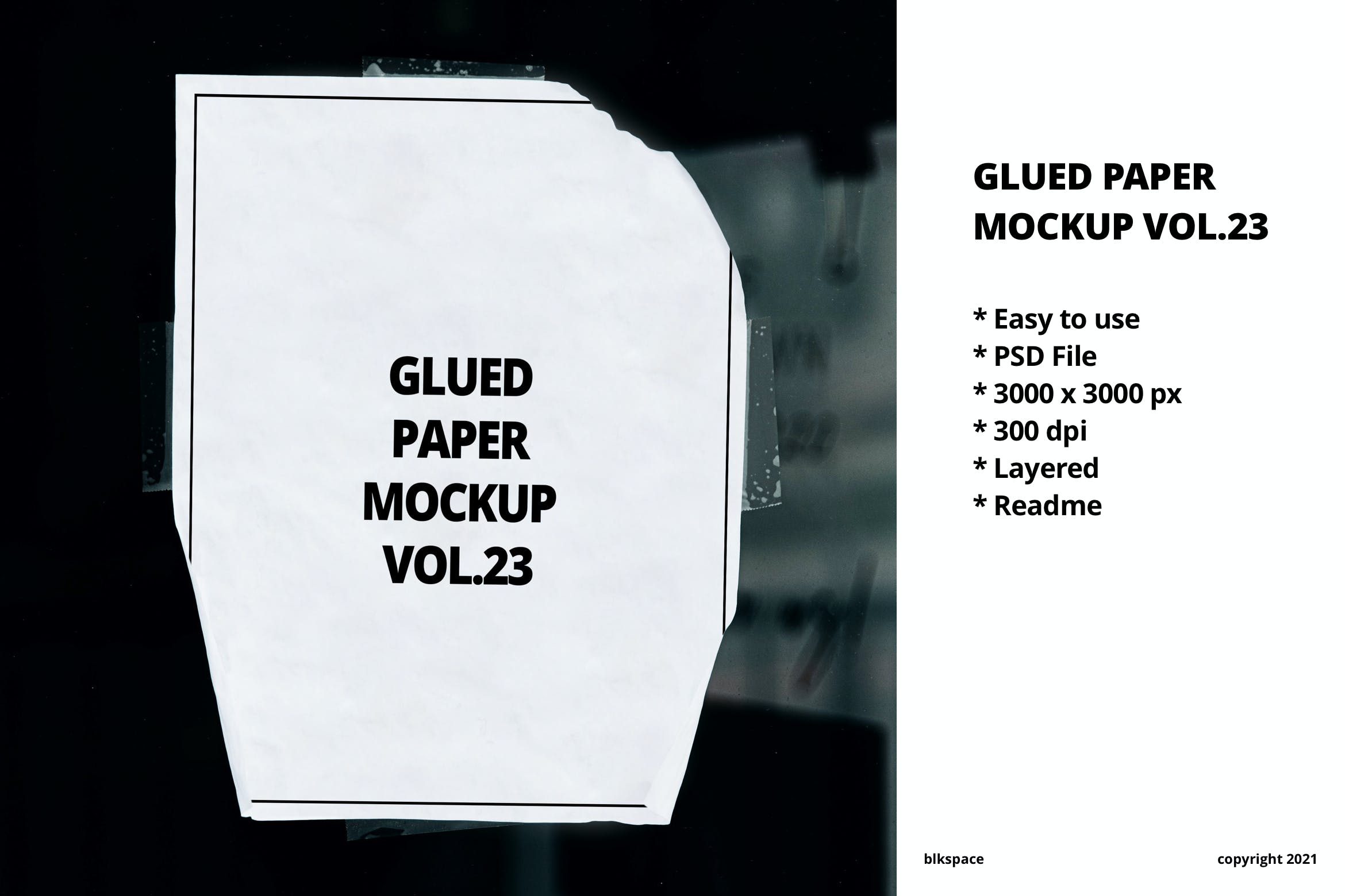 真实场景粘贴纸张海报传单样机v23 Glued Paper Mockup Vol.23