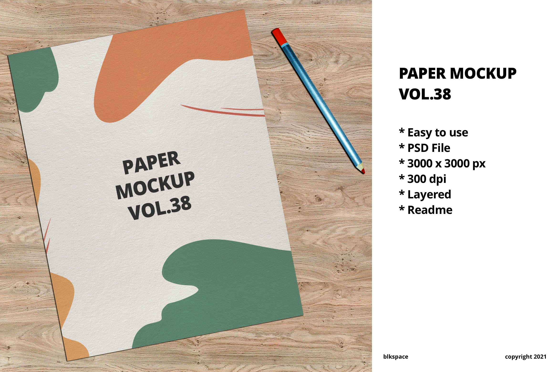 海报传单作品展示纸张样机模板v38 Paper Mockup Vol.38