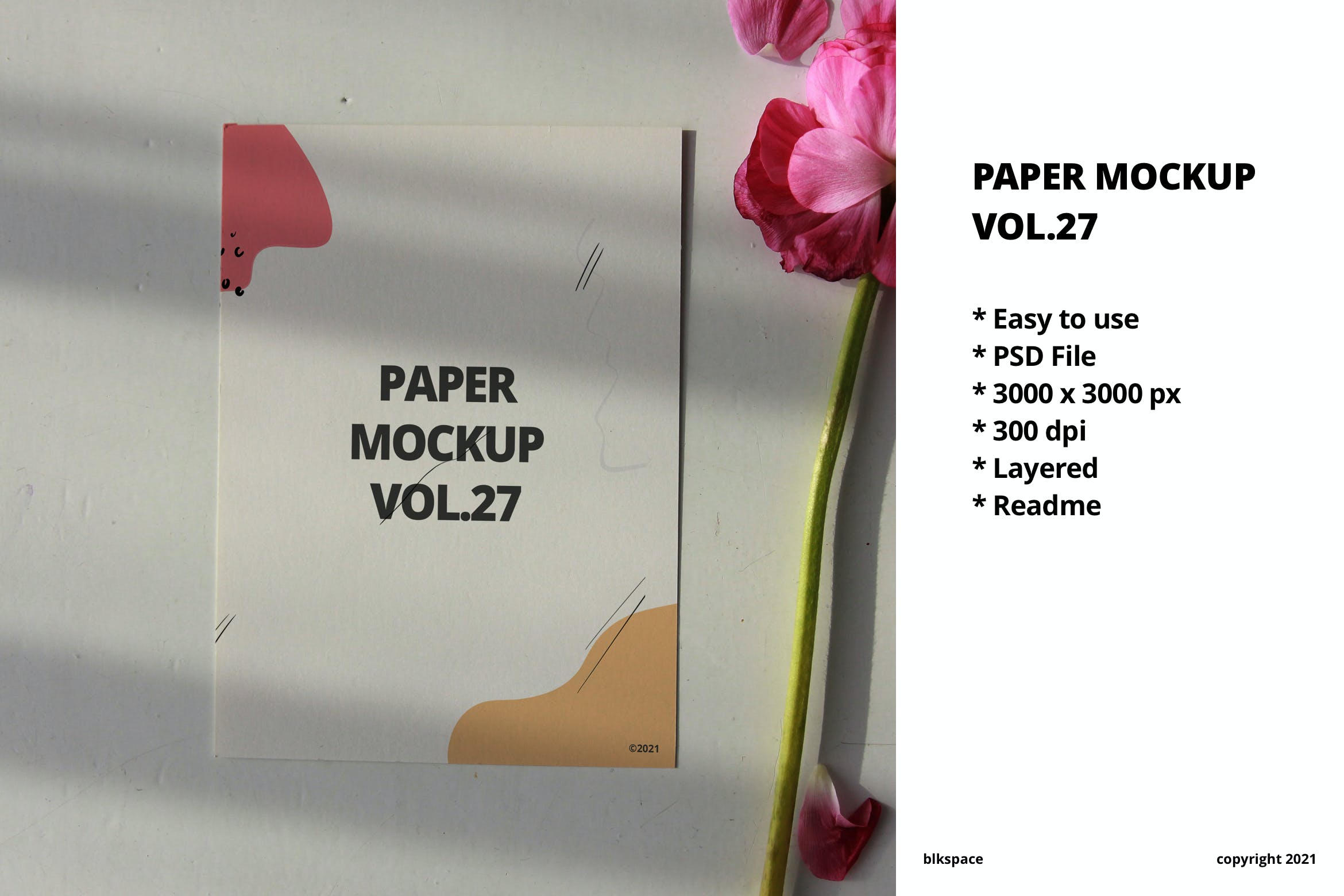 海报传单作品展示纸张样机模板v27 Paper Mockup Vol.27