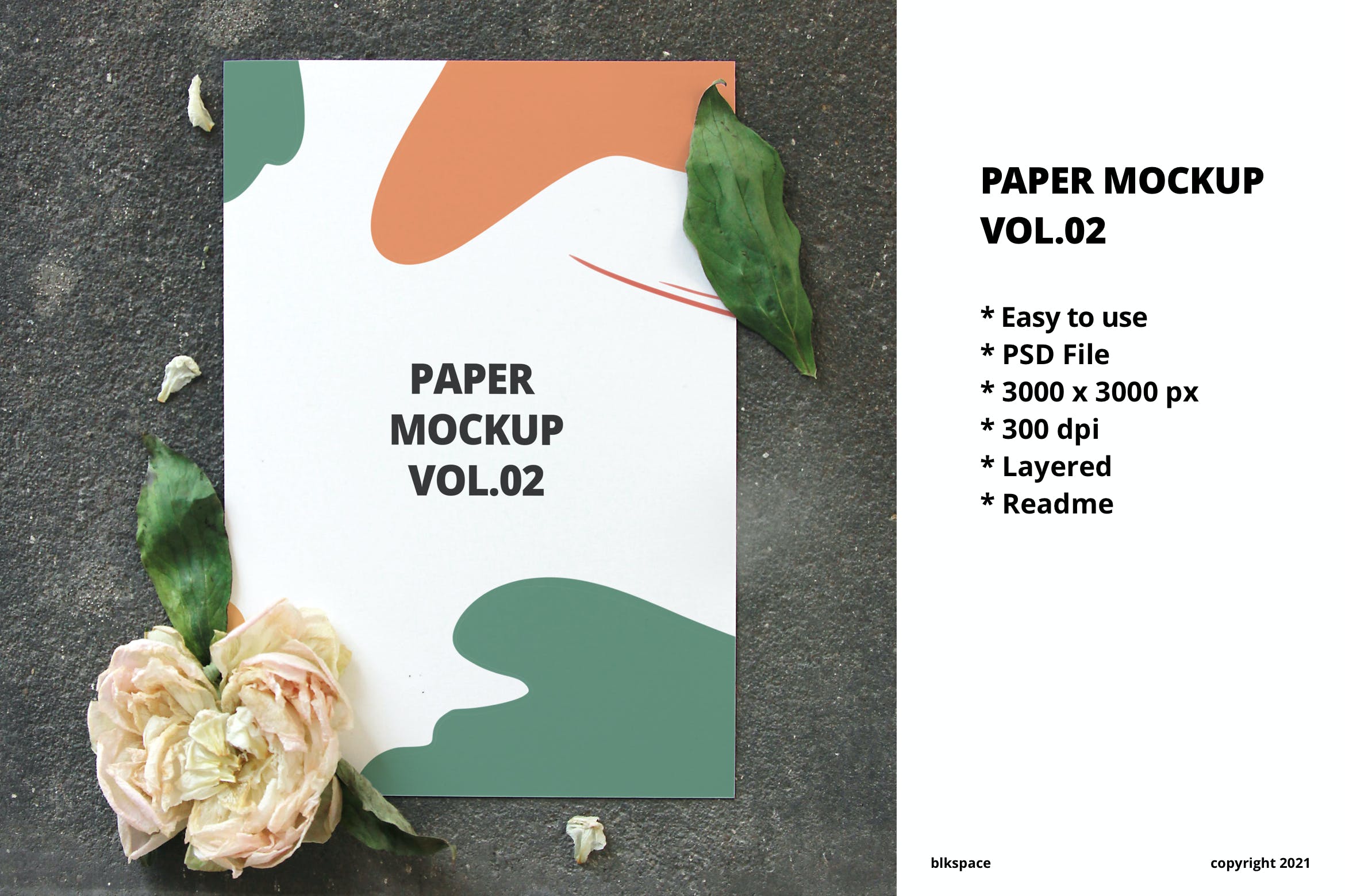 海报传单作品展示纸张样机模板v2 Paper Mockup Vol.02