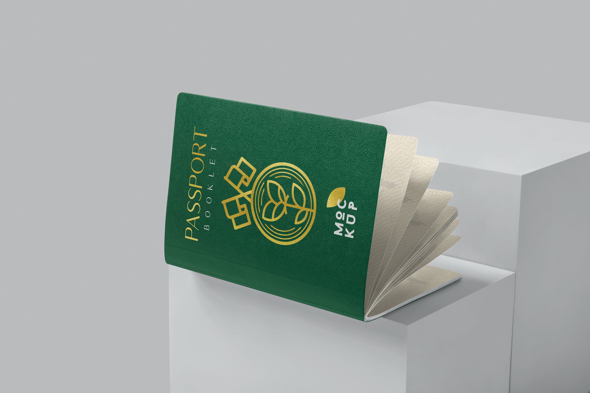 护照证书小册子设计样机模板 Passport Booklet Mockups
