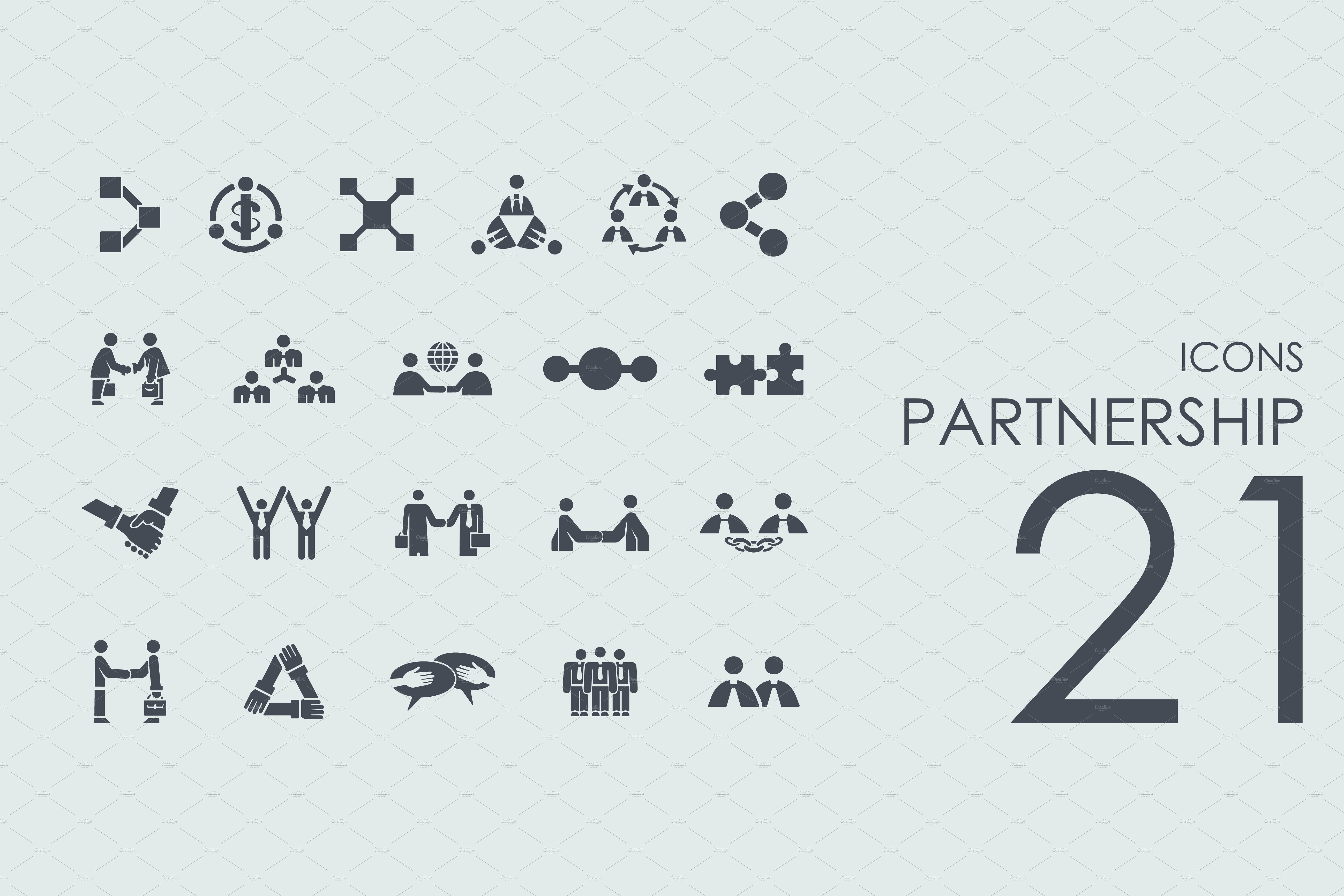 合作伙伴图标素材 21 Partnership icons