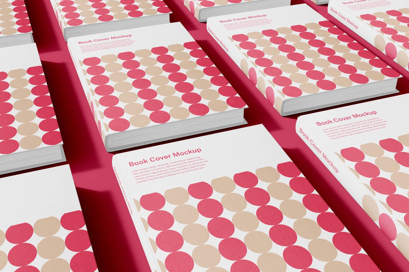 等距书籍封面设计样机模板 Book Covers Mockup