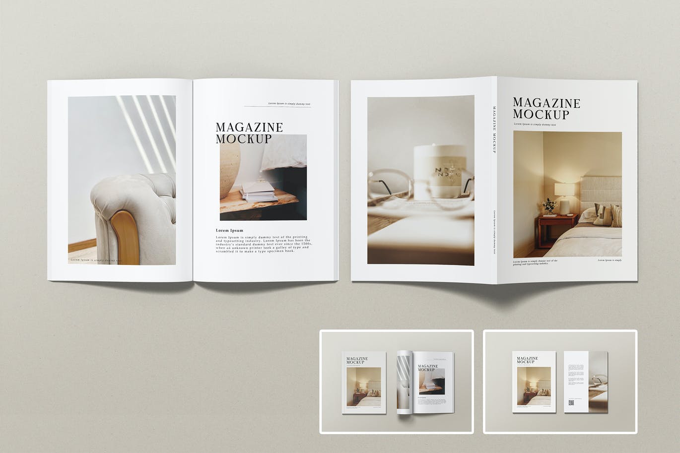 A4尺寸杂志宣传册样机模板 A4 Magazine Mockup