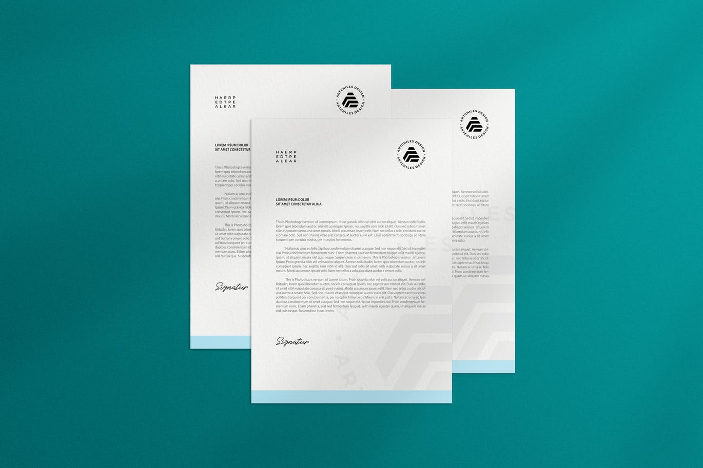 A4纸张印刷文具设计样机 A4 Design Mockup