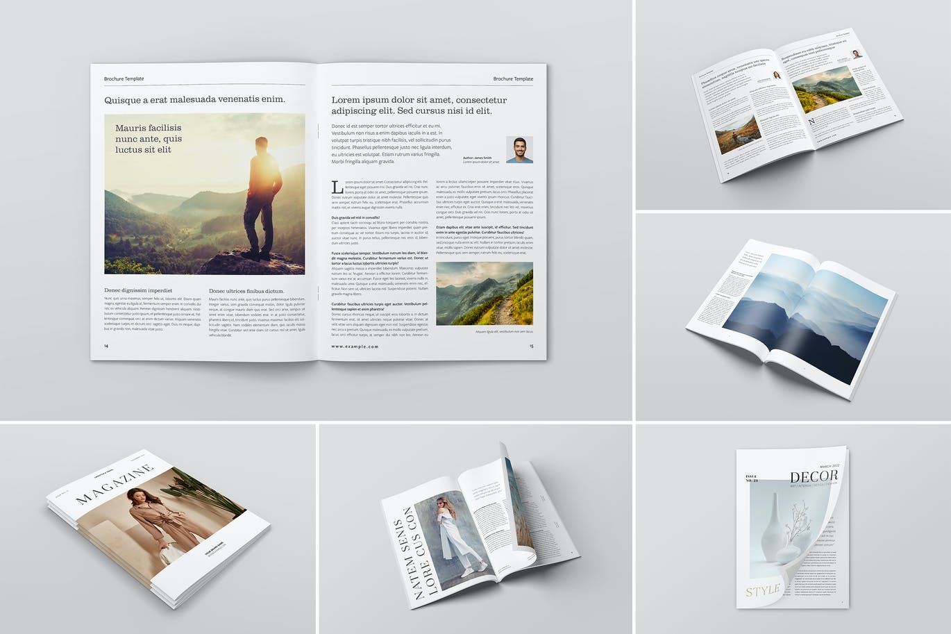 杂志/小册子设计样机合集 Magazine / Brochure Mockup Bundle