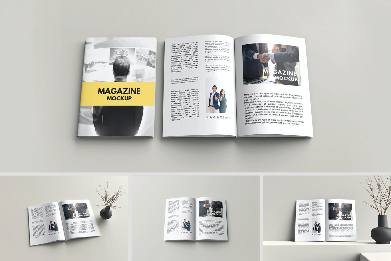 A4杂志画册样机模板 A4 magazine Mockup