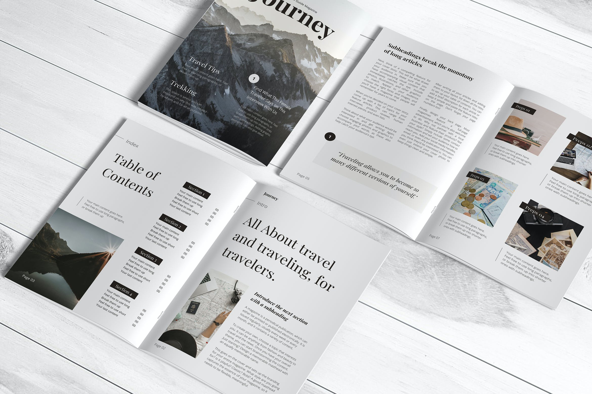 A4手册/目录效果图样机素材 A4 Brochure / Catalog Mockup