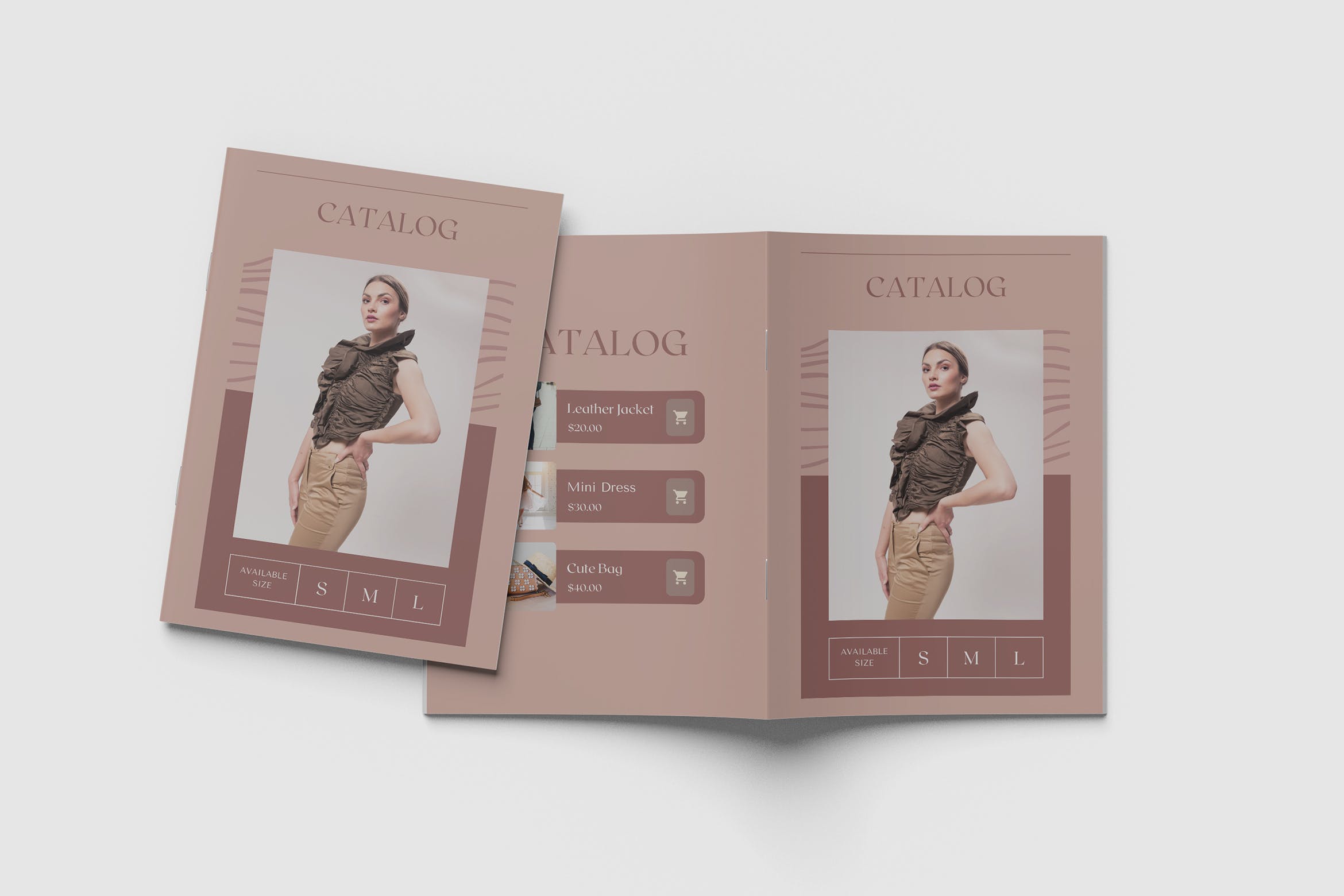 A4杂志手册/目录效果图样机素材 A4 Brochure / Catalog Mockups