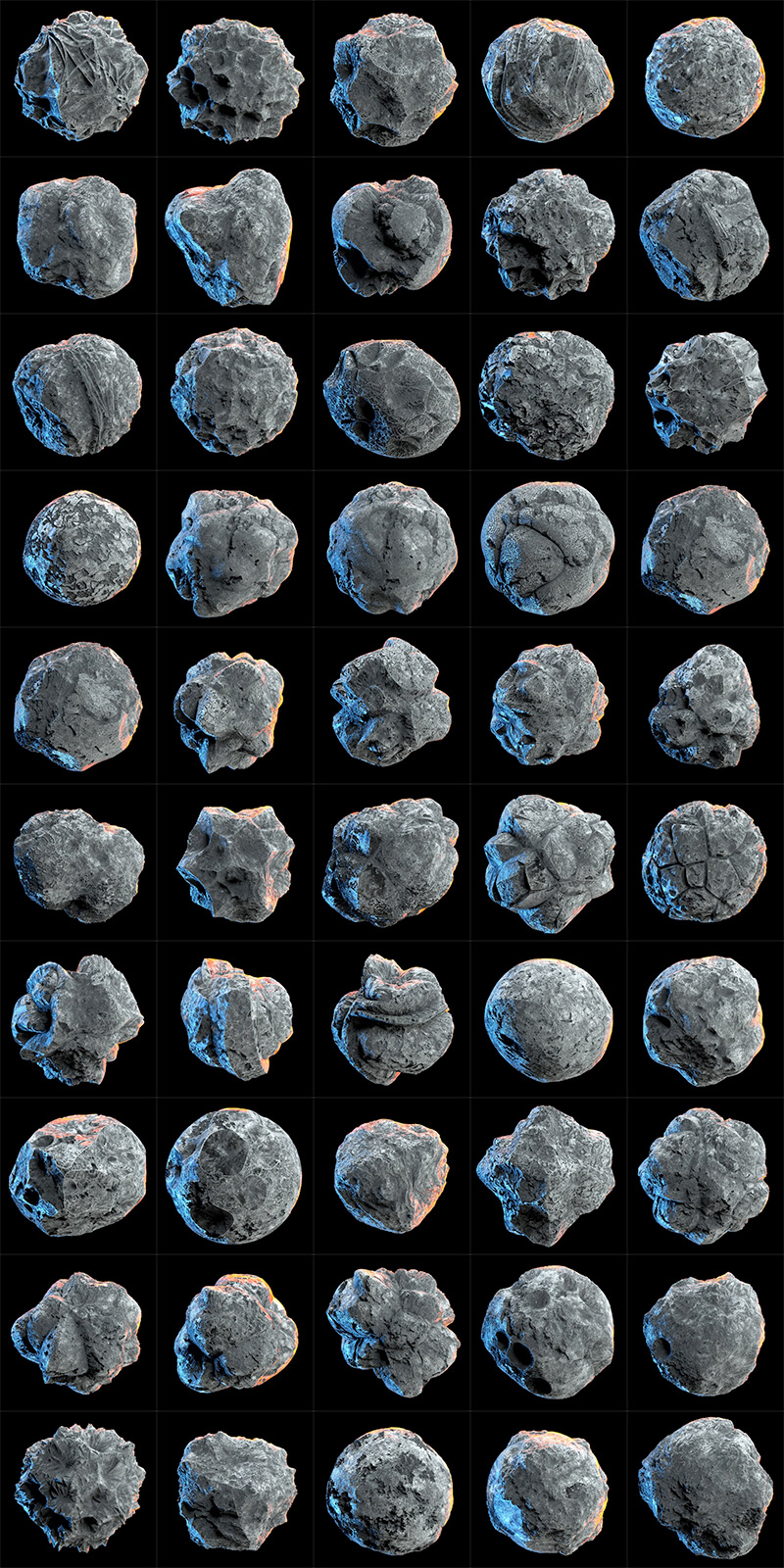 C4D 岩石自然坚硬表面快速预设