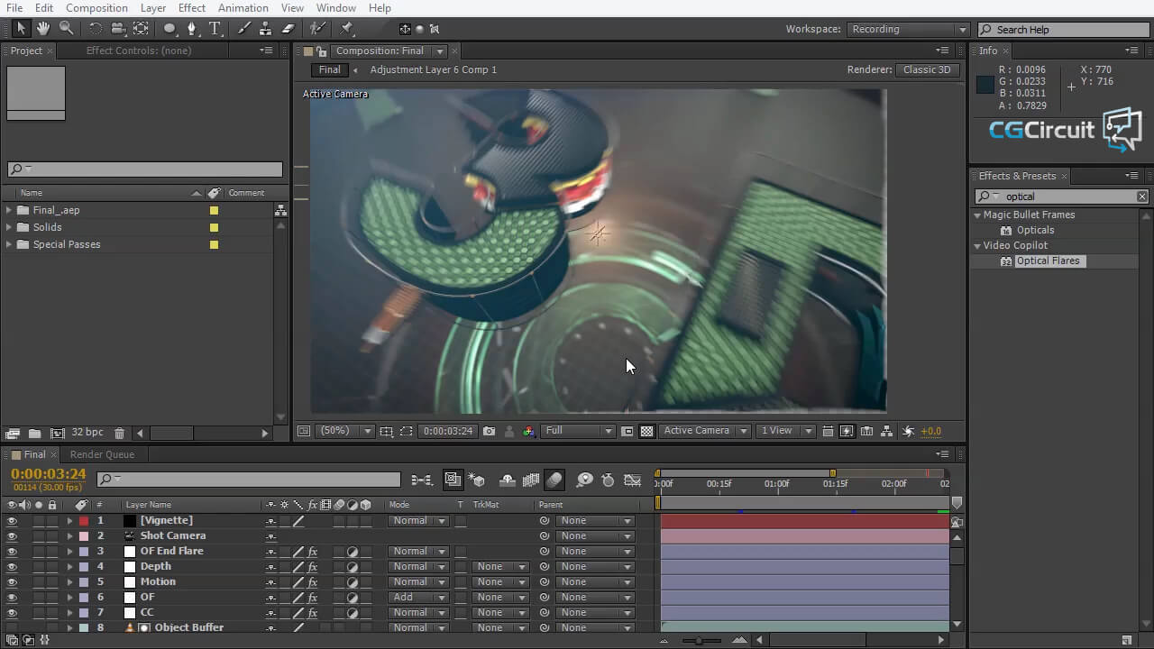 C4D AE 片头包装教程