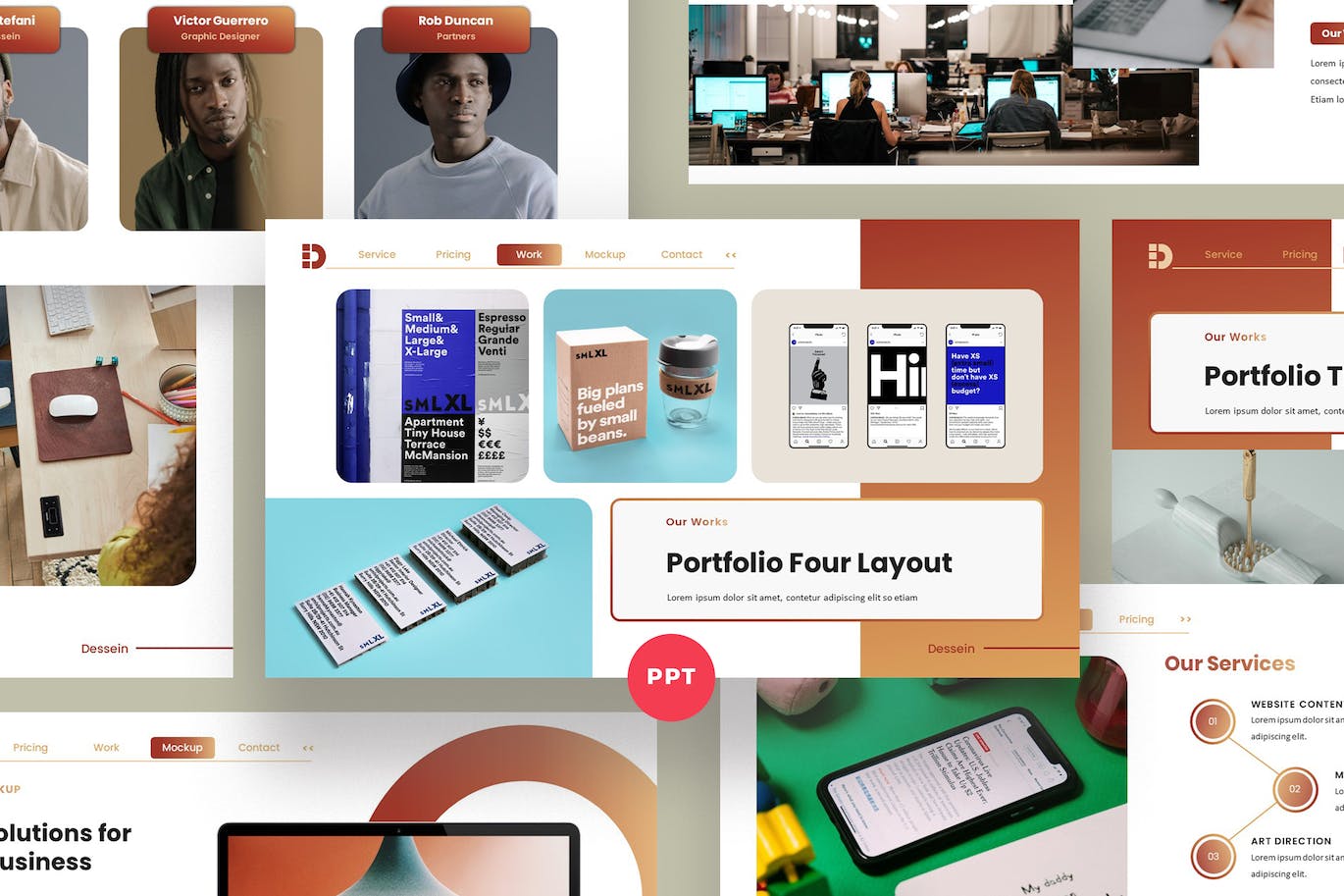 复古岗位述职报告工作汇报竞聘PPT（pptx）