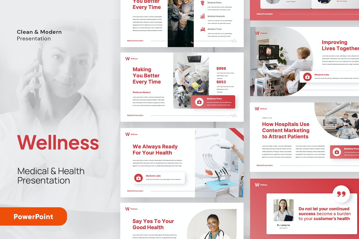医疗保健ppt模板