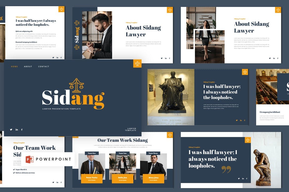 律师业务推广ppt模板