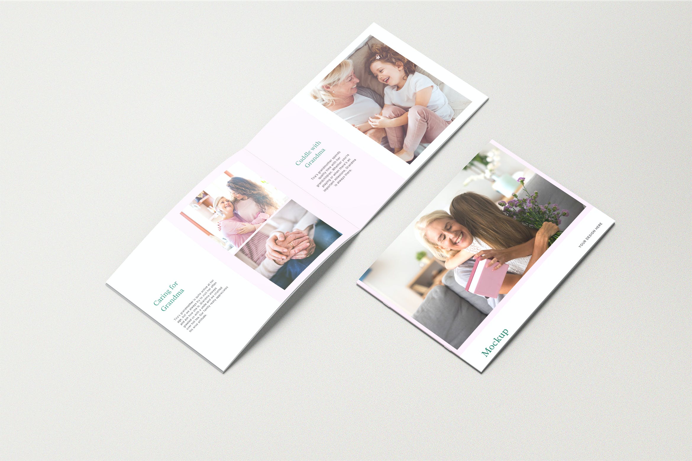 横版画册杂志手册设计样机 Landscape Brochure Mockups