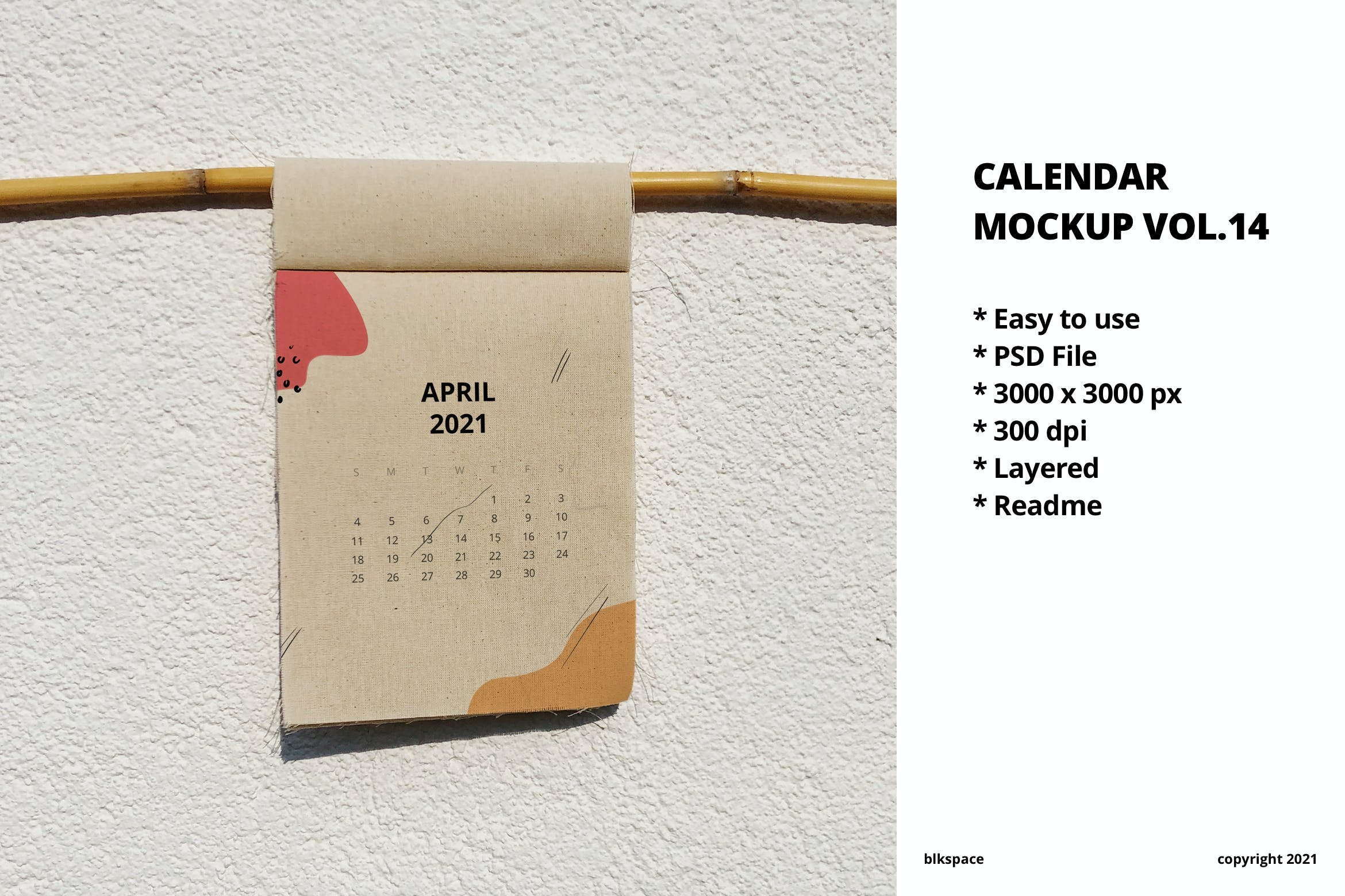 年份日历设计样机素材v14 Calendar Mockup Vol.14