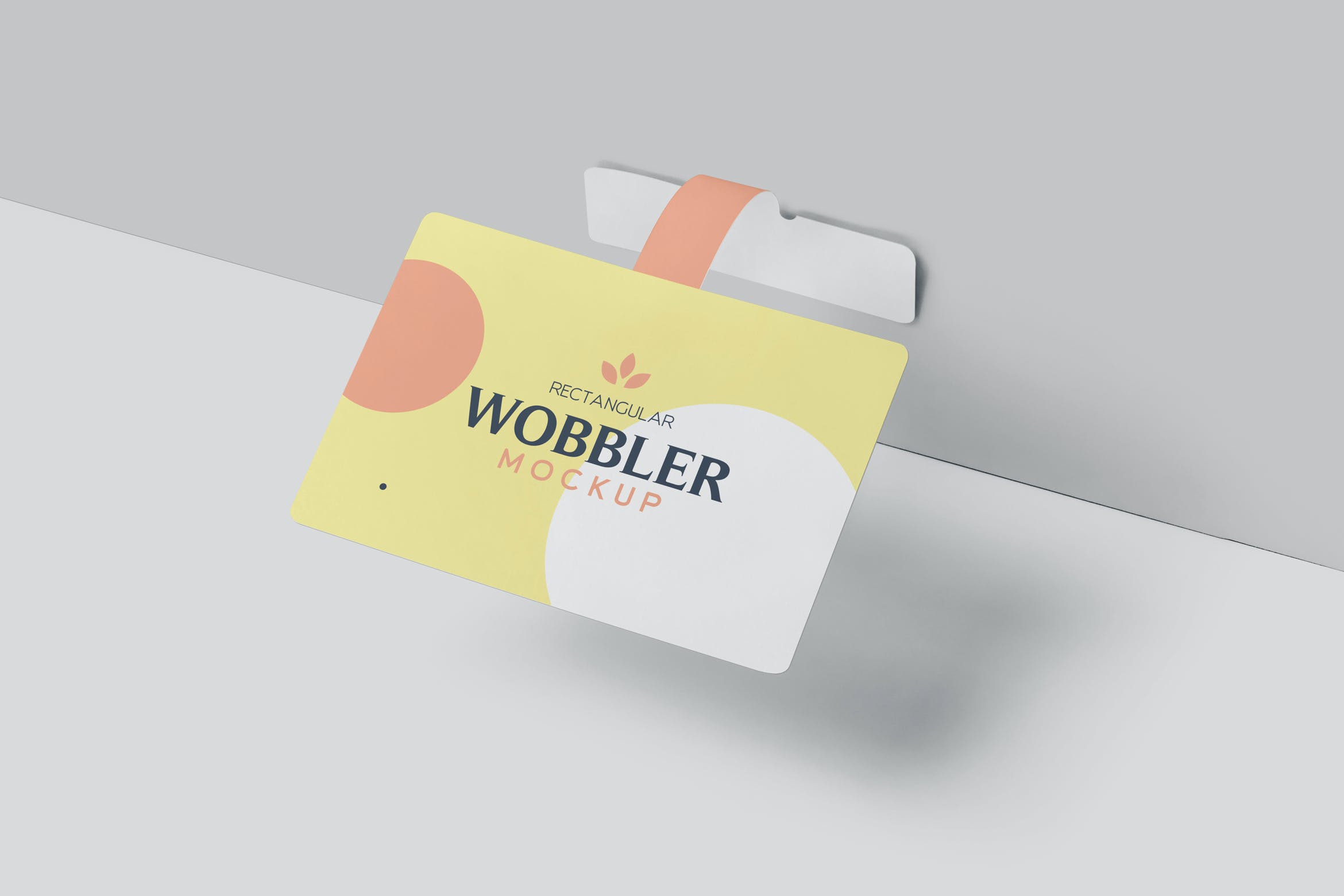 矩形商店广告标签设计样机素材 Rectangle Wobbler Mockups
