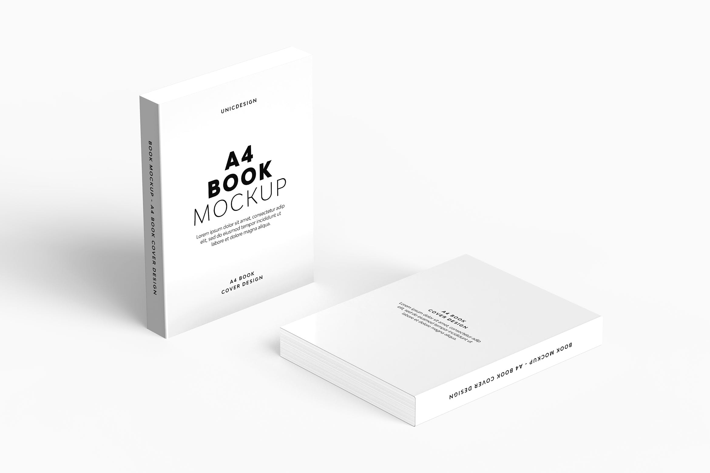 A4尺寸书籍设计展示效果图样机v6 A4 Book Mockup