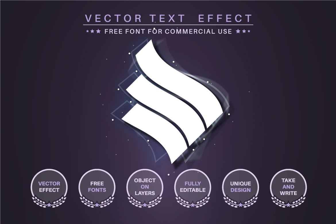 发光logo字体PS图层样式