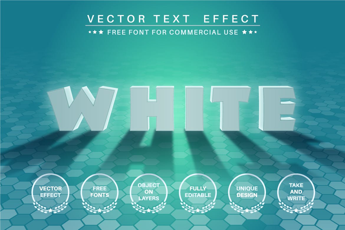 背光风格3D字体样式PS图层样式