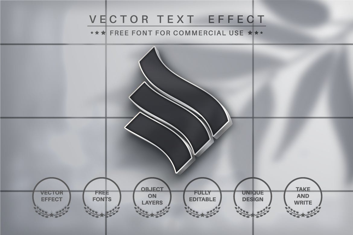 3D风格金属字体PS图层样式