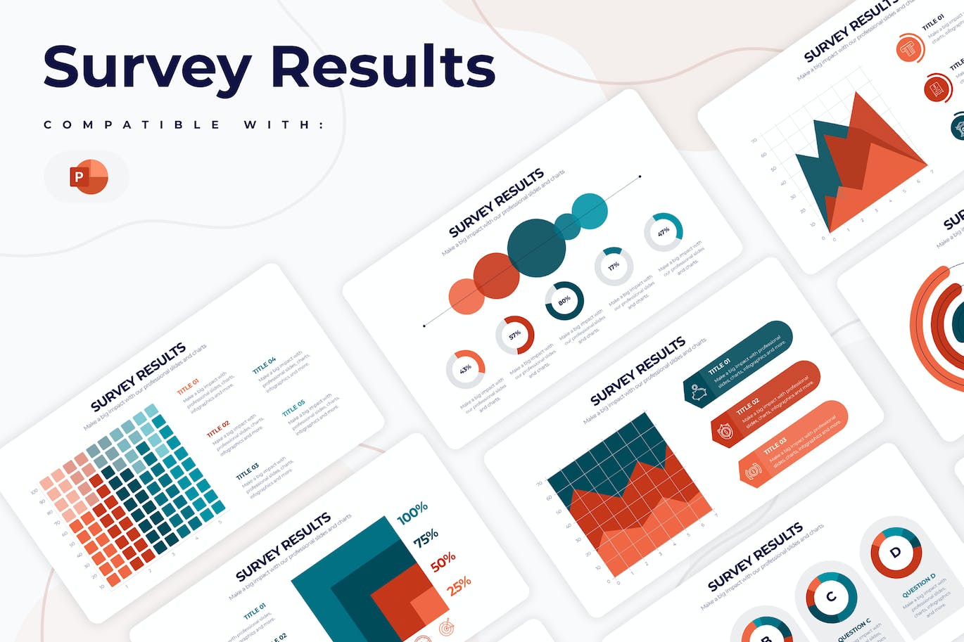 消费者调查数据展示图表PPT模版