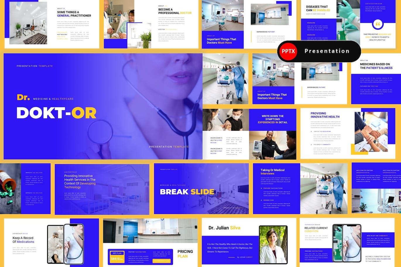 健康和医学介绍ppt模板