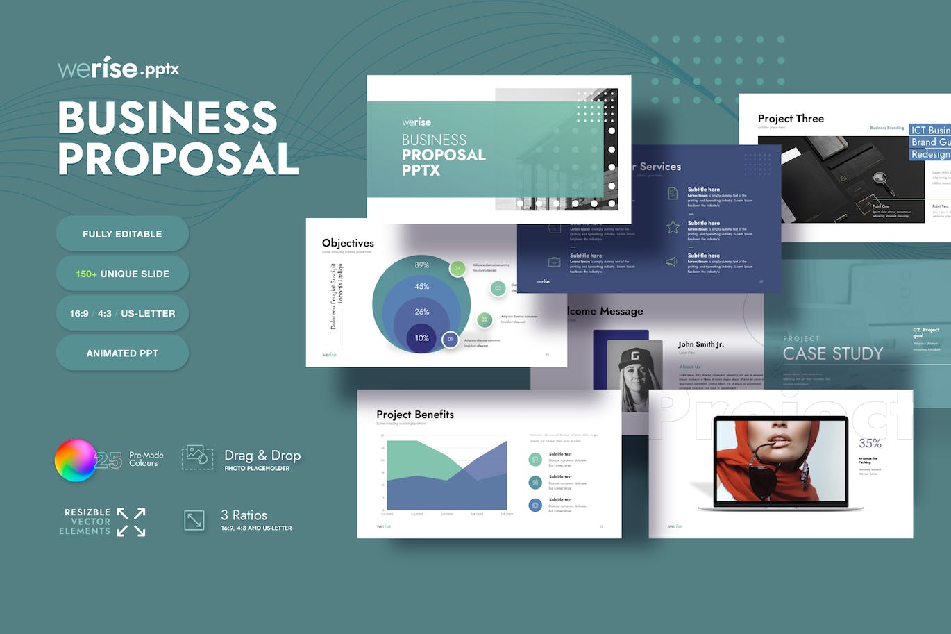 清新大数据商业计划书PPT模板（pptx）