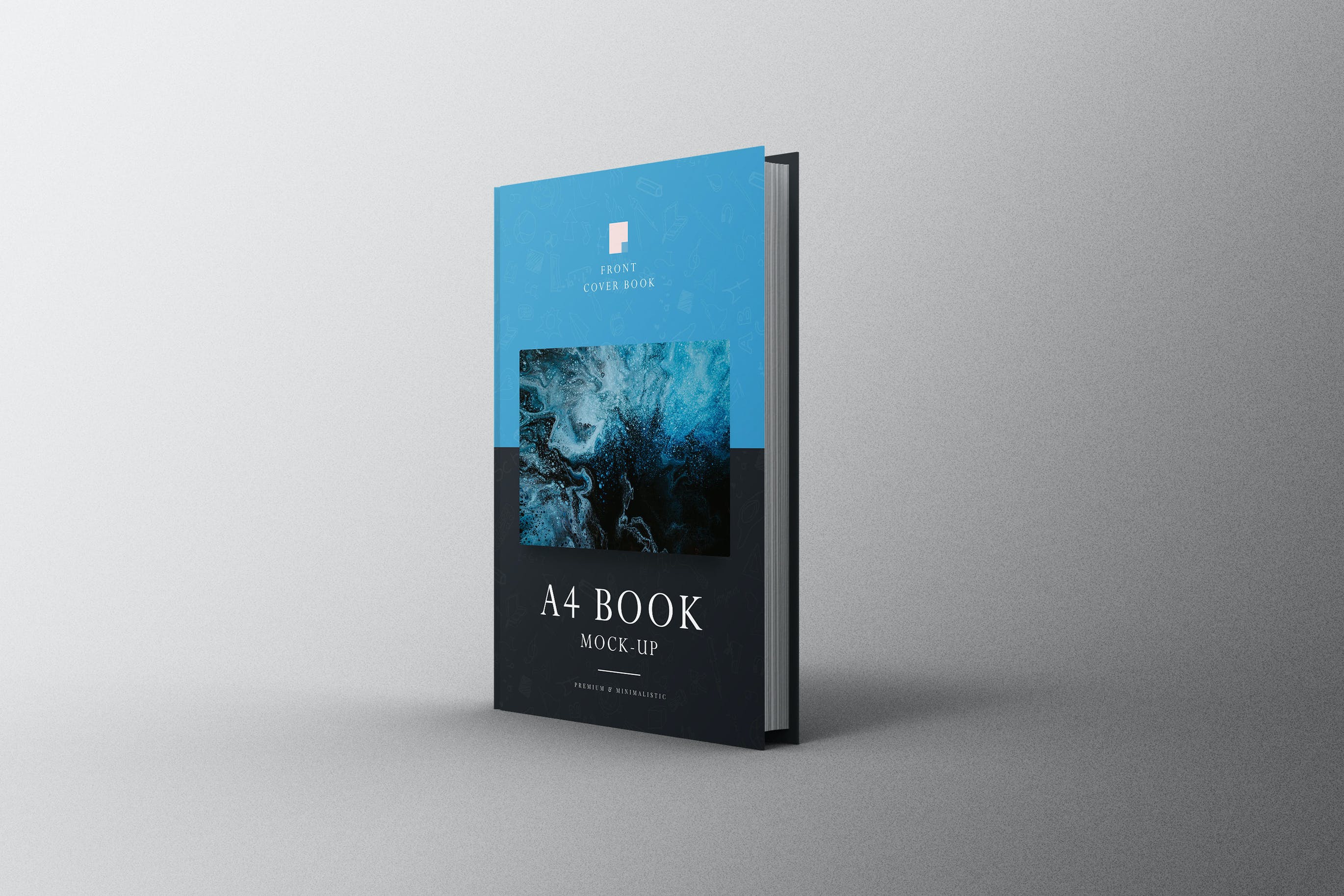 A4规格精装书封面设计样机模板v24 Book A4 Mockup